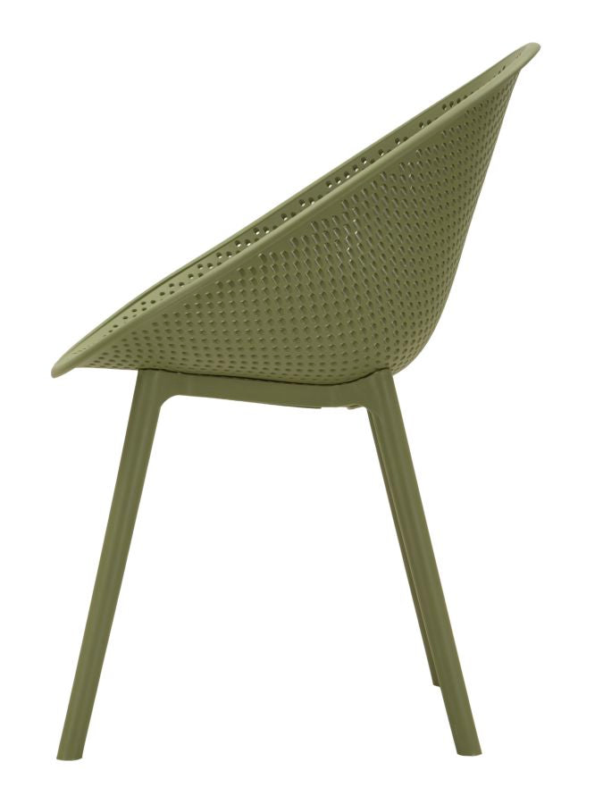 IBIZA GRØN STOL SÆT MED 2 STK. CM 59X59X83 (SÆDEHØJDE CM 45)