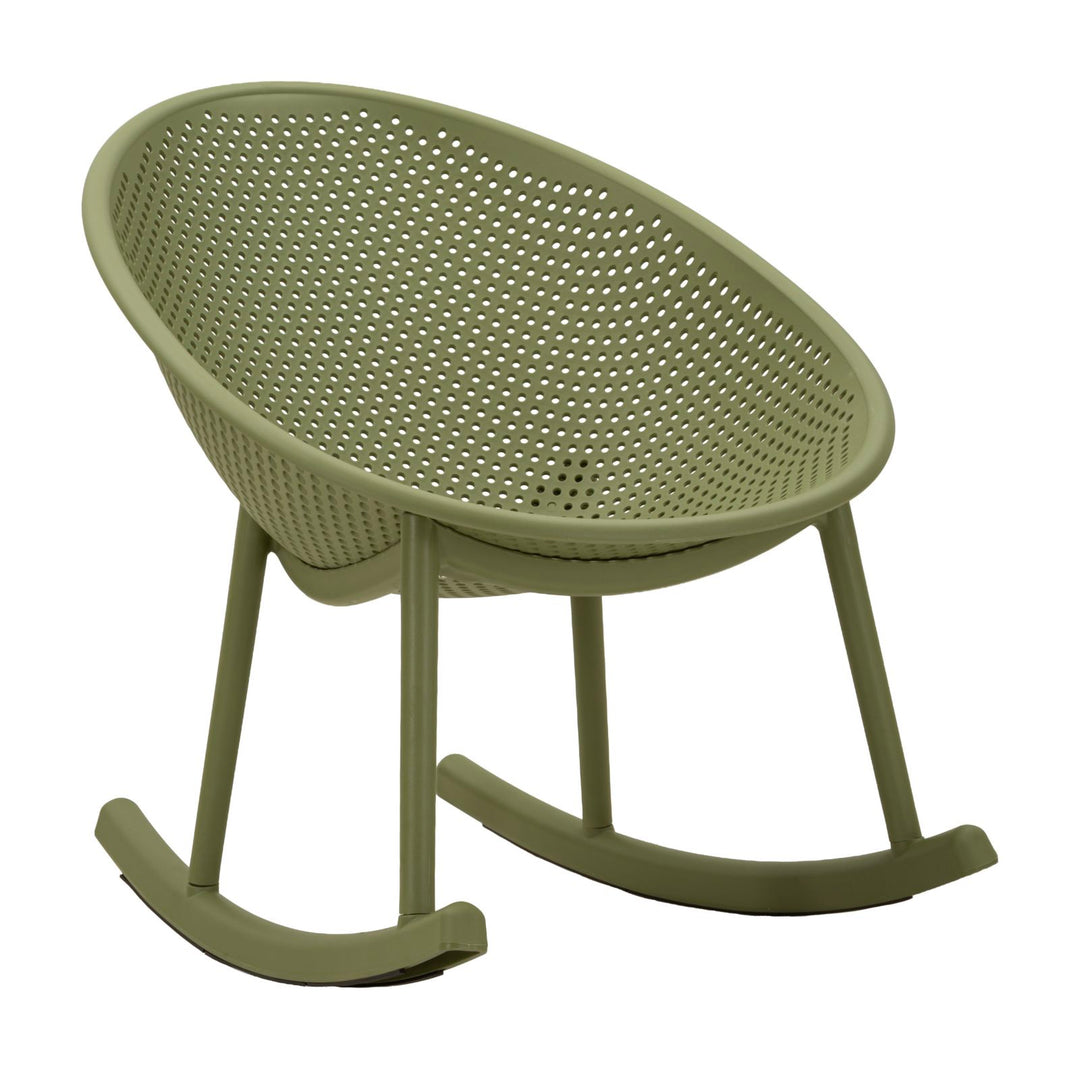 IBIZA GRØN GYNGESTOL CM 66X88X80 (SÆDEHØJDE CM 38)