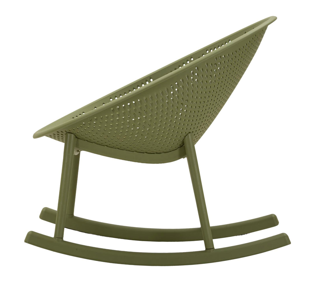 IBIZA GRØN GYNGESTOL CM 66X88X80 (SÆDEHØJDE CM 38)