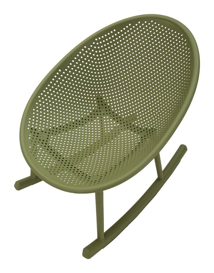 IBIZA GRØN GYNGESTOL CM 66X88X80 (SÆDEHØJDE CM 38)