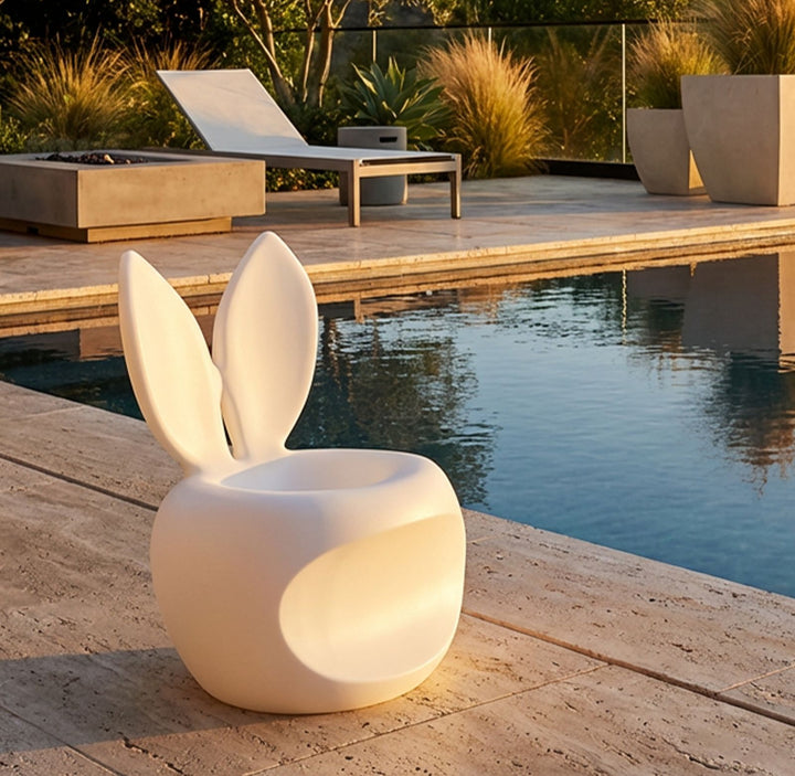 BUNNY HVID STOL CM 57X55X79 (SÆDEHØJDE CM 39)