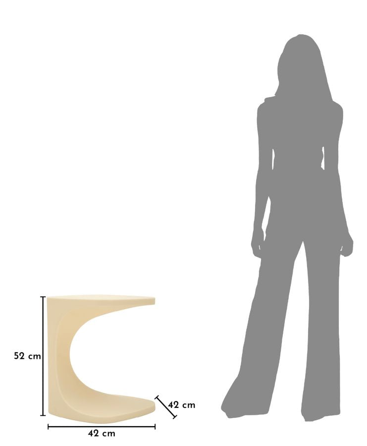 IBIZA HVID SIDEBORD CM 42X42X52