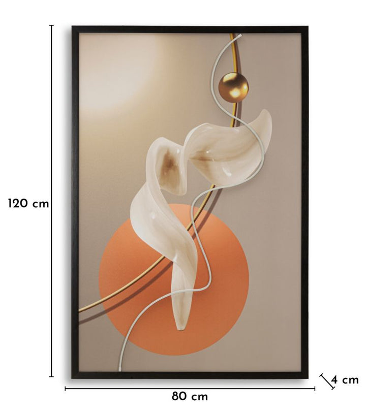 Canvasbillede med LED Abstract -A- (80 x 4 x 120 cm)