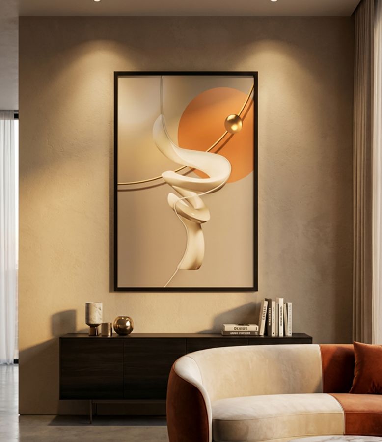 Canvasbillede med LED Abstract -B- (80 x 4 x 120 cm)