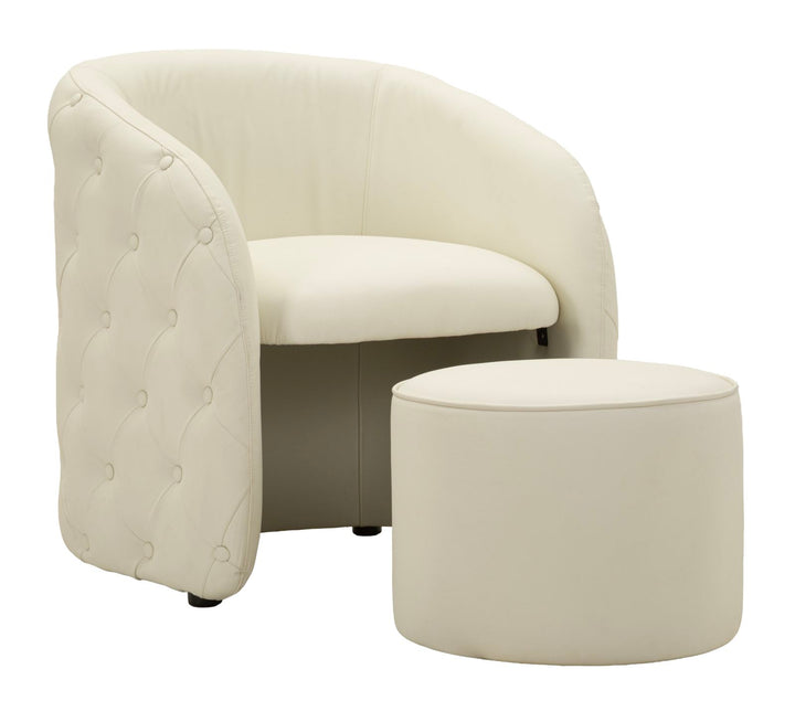 ZAGABRIA LÆNESTOL WITH SKAMMEL CM 76X75X80-Ø 47X35