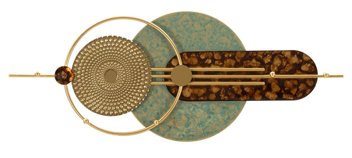 GALAXY WALL HANGER – Vægophæng i guld og grøn (70 x 5,5 x 27,5 cm)