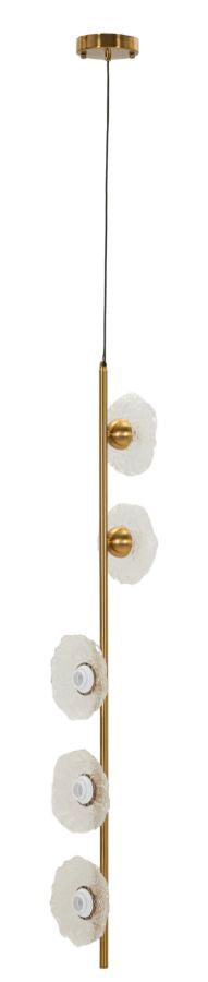 EMILY VERTICAL CEILING LAMP – Pendel i glas (15 x 16 x 110 cm)