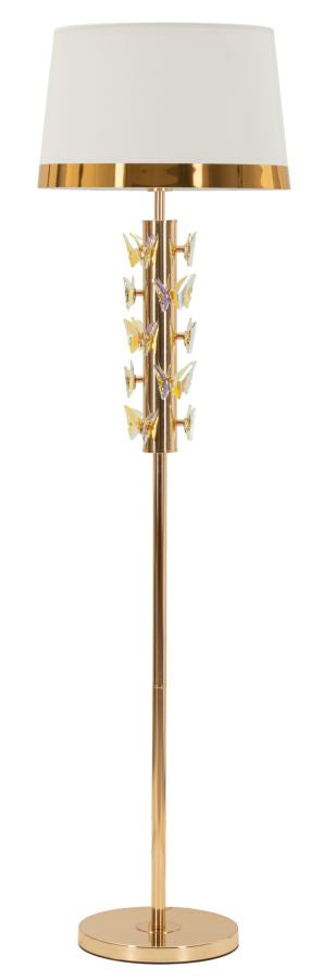 BUTTERFLY FLOOR LAMP – Guld gulvlampe (Ø45 x 157 cm)