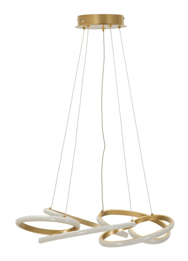 GLOVY LED CEILING LAMP – Pendel i satin guld (Ø55 x 120 cm)