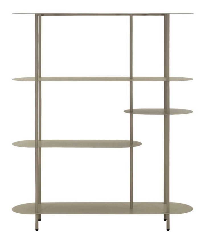 SATURN BOOK SHELF – Reol i dove grey (118 x 31 x 139 cm)