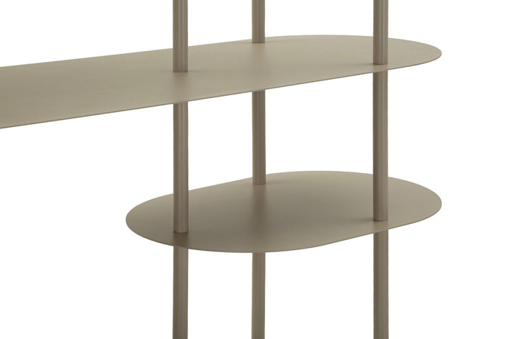 SATURN BOOK SHELF – Reol i dove grey (118 x 31 x 139 cm)
