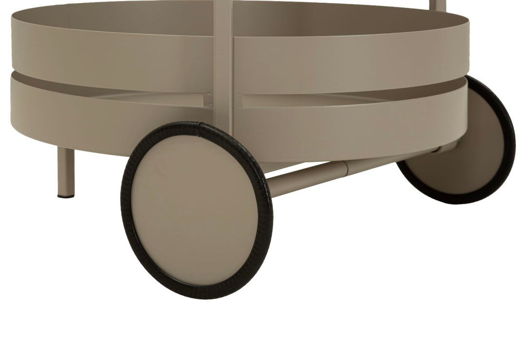 SATURN BAR CART – Serveringsvogn i dove grey (40 x 49,5 x 61 cm)