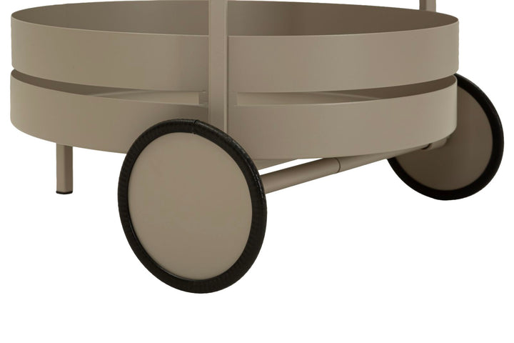 SATURN BAR CART – Serveringsvogn i dove grey (40 x 49,5 x 61 cm)