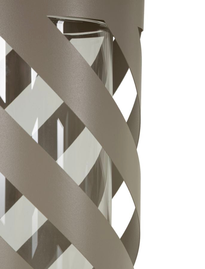 TWIST SATURN LANTERN – Dove Grey (Ø23 x 43 cm)