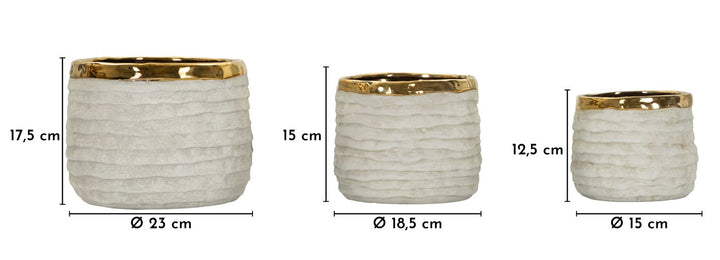 LIMA TALL urtepotte sæt – 3 styks