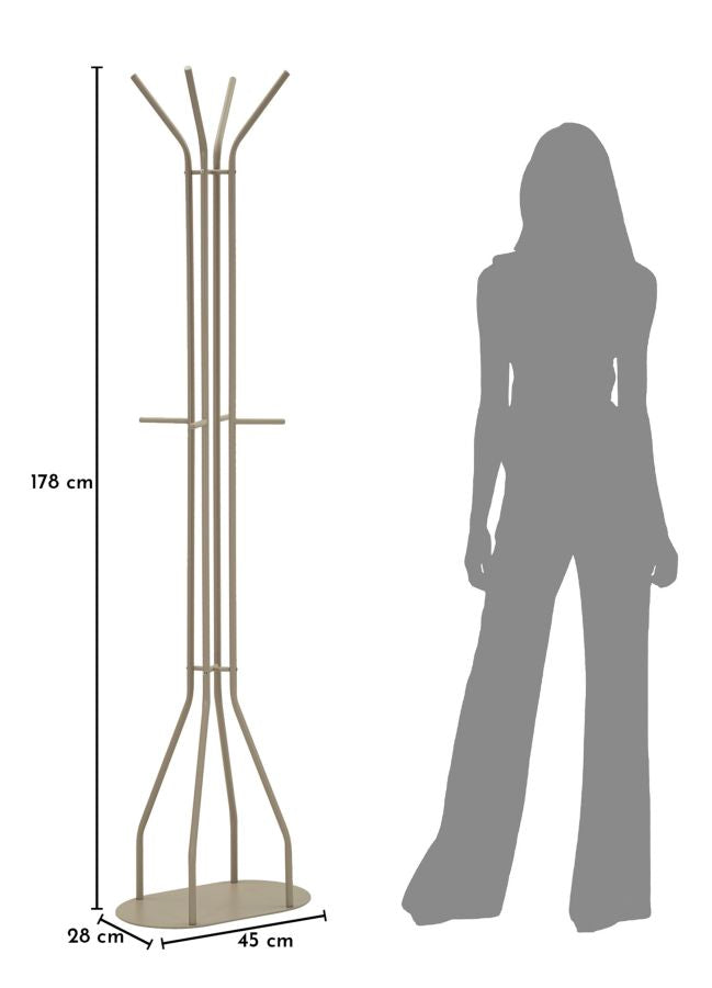 SATURN COAT RACK – Tøjstativ i dove grey (45 x 28 x 178 cm)