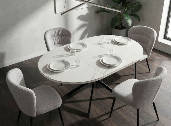 MARTIN DINING TABLE – Spisebord med udtræk (Ø100 / 140 x 100 x 78 cm)