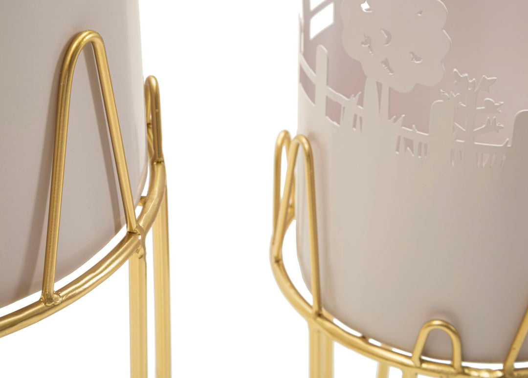 TREE VASE HOLDER – Sæt med 2 planteholdere (Ø27 x 79 cm / Ø22,8 x 62 cm)