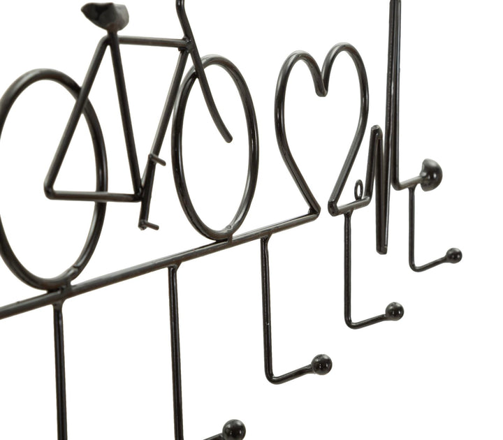 BICYCLE WALL HANGER – Vægophæng i sort (59 x 3,2 x 26,5 cm)