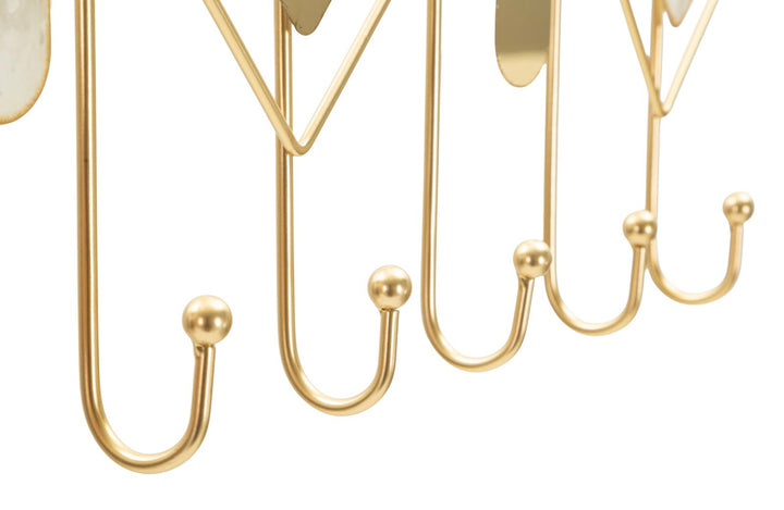 MONDAY WALL HANGER – Vægophæng i blå og guld (66,6 x 4,5 x 27,5 cm)