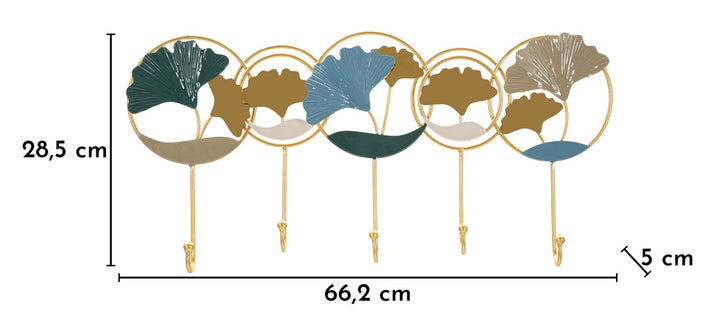 POLLY WALL HANGER – Vægophæng med ginkgo blade (60,2 x 5 x 28,5 cm)