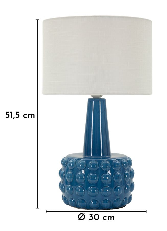 GRESS TABLE LAMP – Blå bordlampe (Ø30 x 51,5 cm)