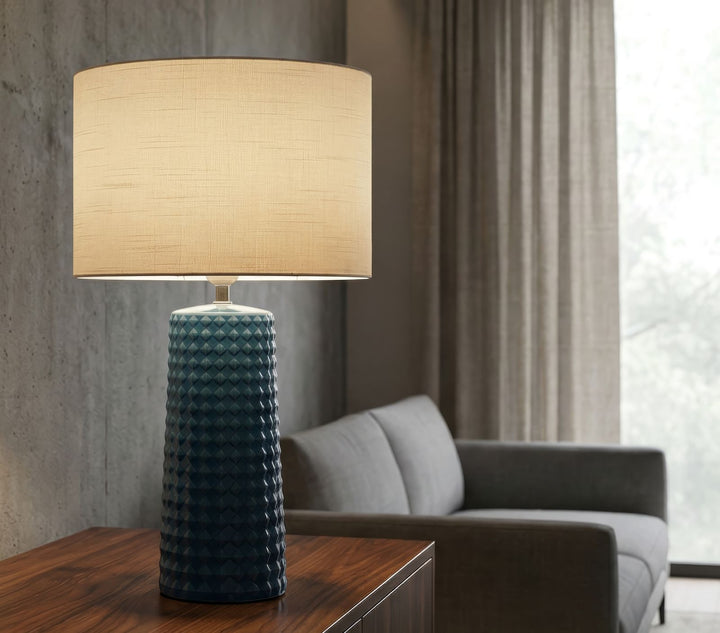 GLISS – Blå bordlampe (Ø30 x 52 cm)