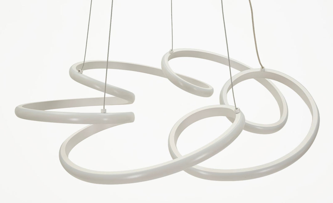 GLOVY LED CEILING LAMP – Hvid pendel (Ø55 x 120 cm)