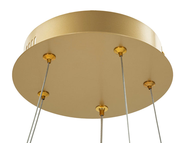 GLOVY LED CEILING LAMP – Pendel i satin guld (Ø55 x 120 cm)