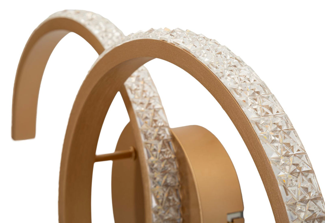 LED WALL LAMP DOUBLE C – Væglampe med 3 lysfarver (41 x 8,5 x 24 cm)
