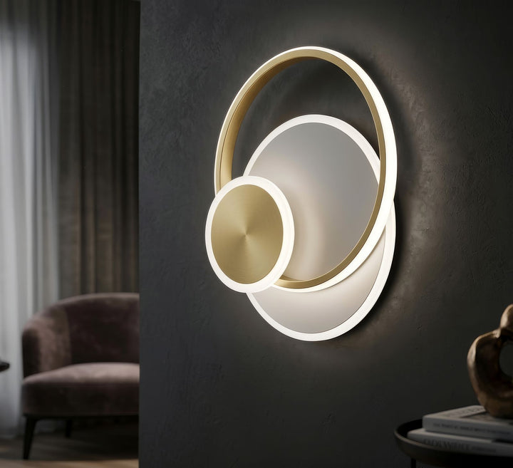 LED WALL LAMP DISH – Væglampe med 3 lysfarver (29 x 6,5 x 34 cm)