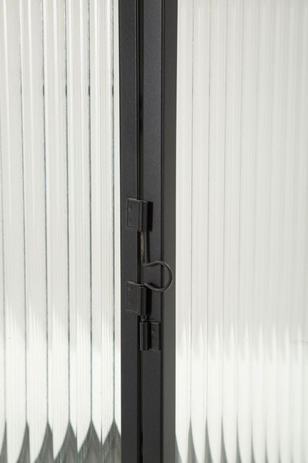 SIMPLY LANTERN – Sort metal lanterne (15,5 x 15,5 x 28,5 cm)