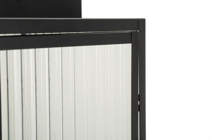 SIMPLY LANTERN – Sort metal lanterne (15,5 x 15,5 x 28,5 cm)