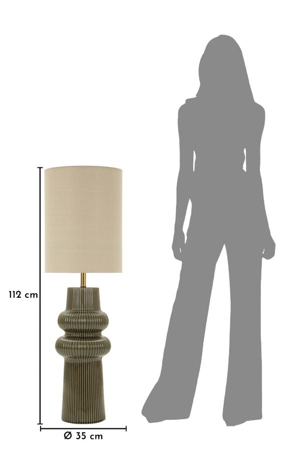 HARMONY FLOOR LAMP – Grøn gulvlampe (Ø35 x 112 cm)
