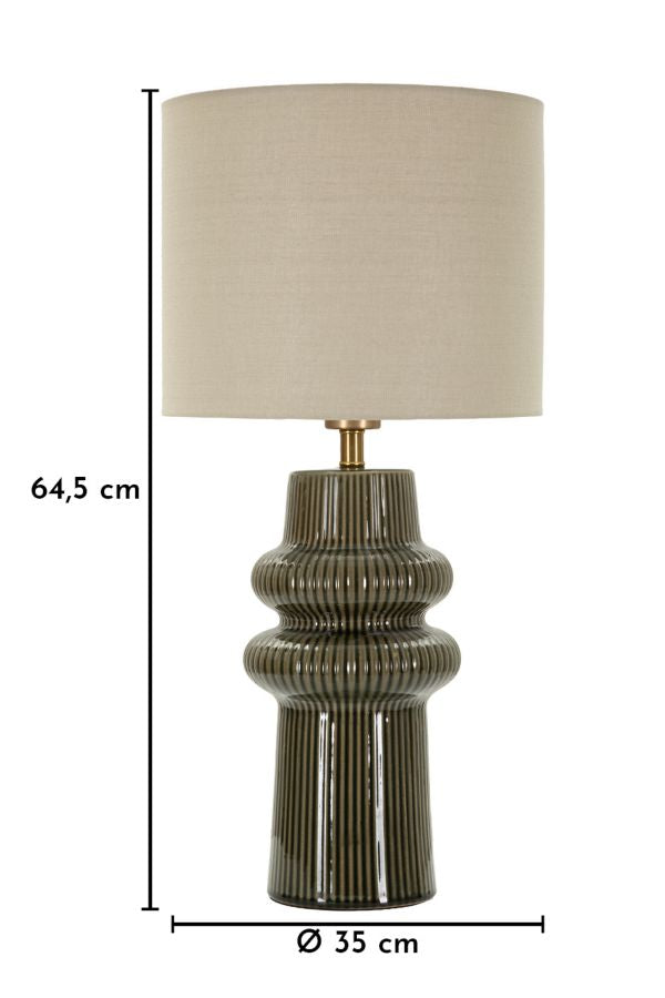 HARMONY TABLE LAMP – Grøn bordlampe (Ø30 x 64,5 cm)
