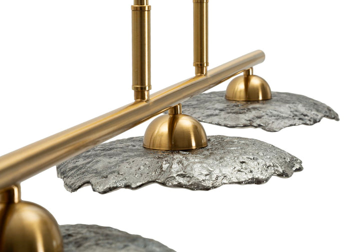 EMILY 3 LIGHT CEILING LAMP – Loftlampe i grå glas (100 x 24 x 18 cm)