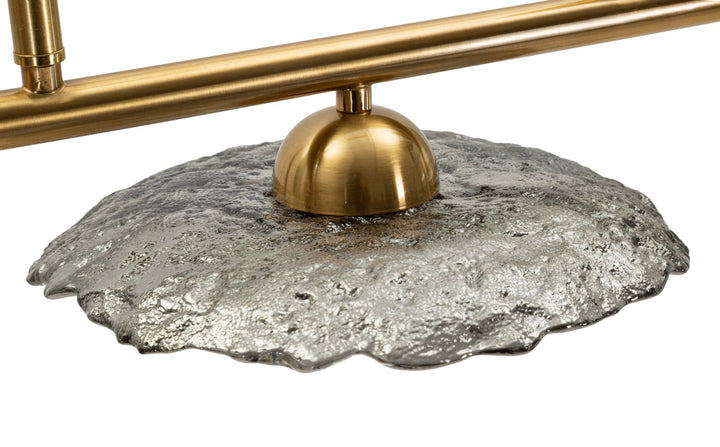 EMILY 3 LIGHT CEILING LAMP – Loftlampe i grå glas (100 x 24 x 18 cm)