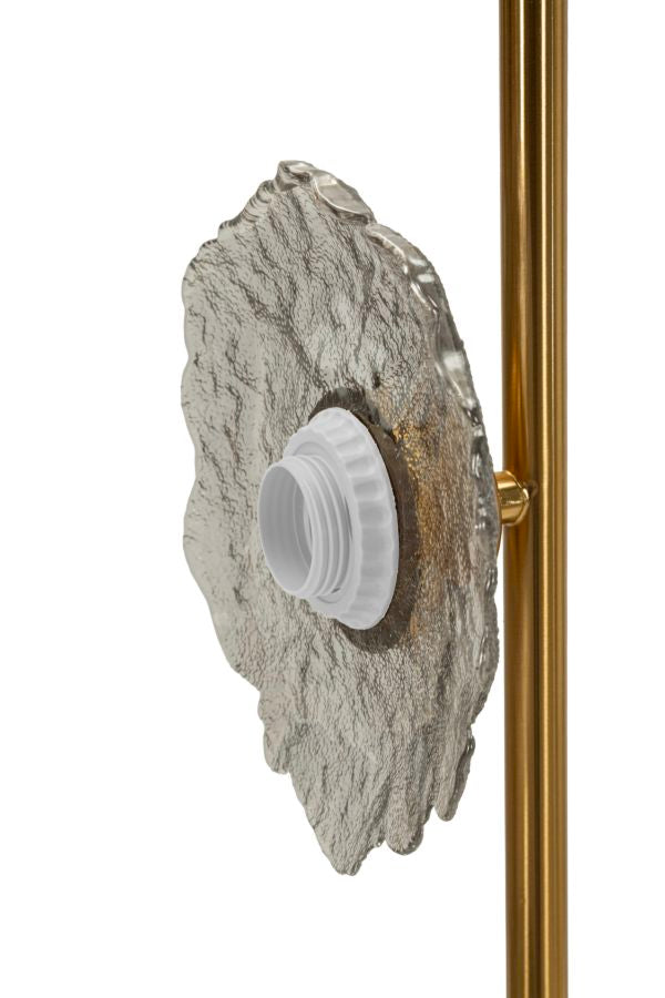 EMILY VERTICAL CEILING LAMP – Pendel i grå glas (15 x 16 x 110 cm)