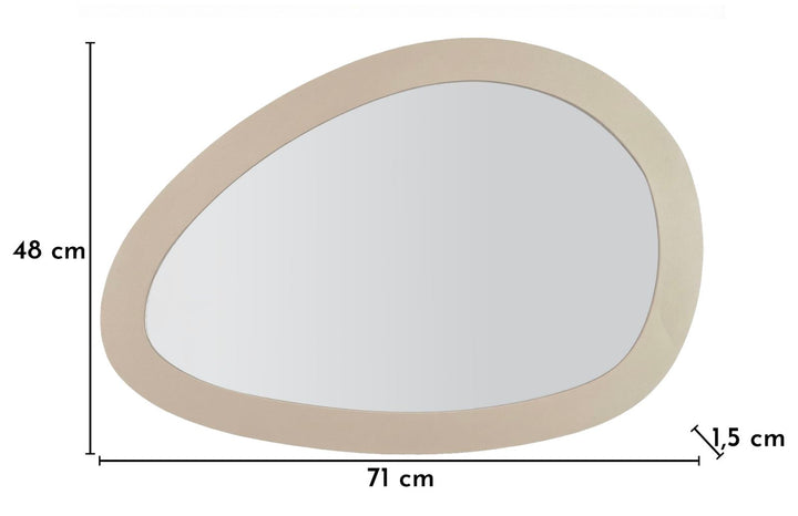 VÆGSPEJL SATURNO DUEGRÅ CM 71X1,5X48