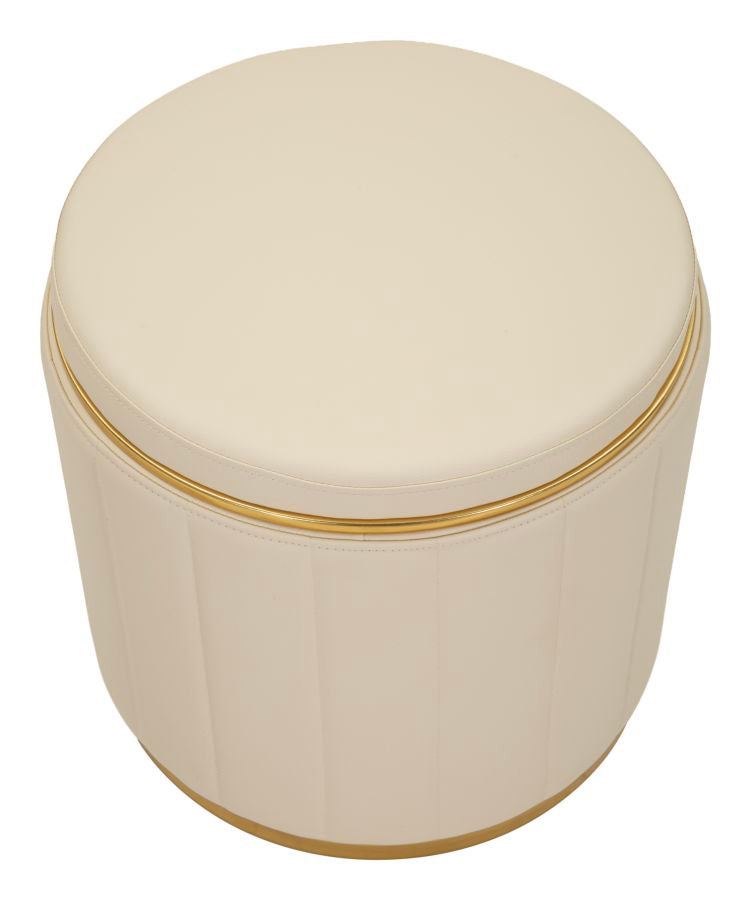 LONDON PUF MED OPBEVARING CREME CM Ø 46,5X44