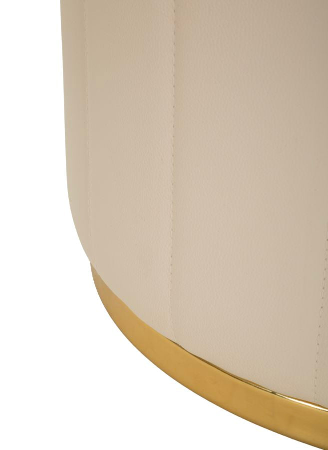 LONDON PUF MED OPBEVARING CREME CM Ø 46,5X44