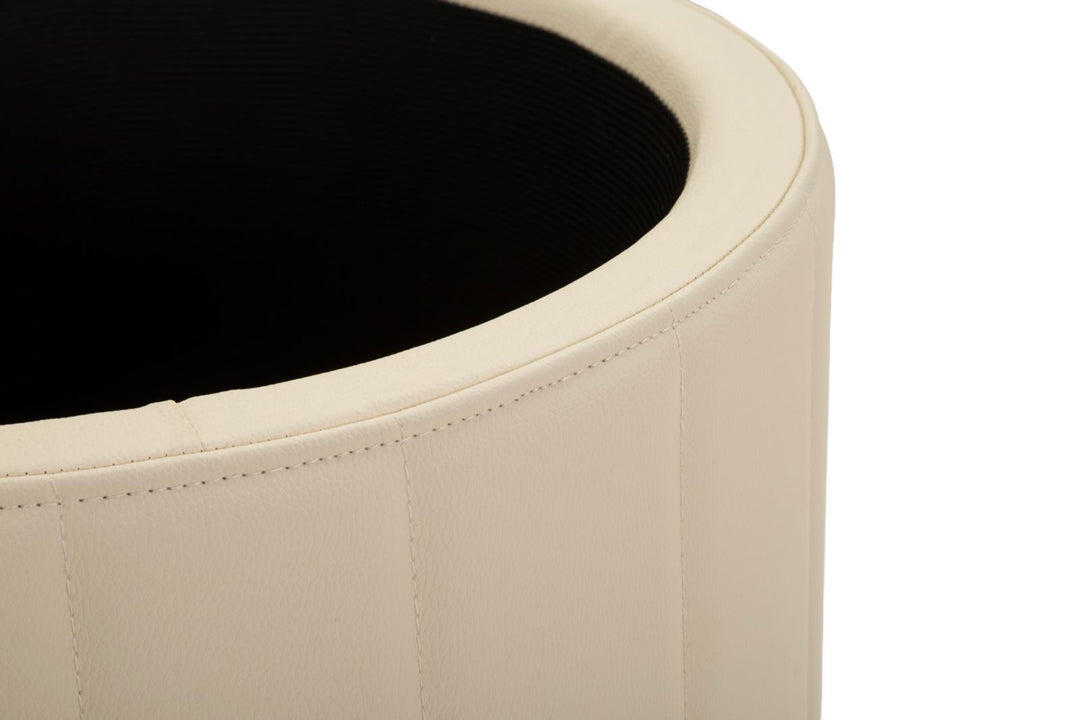 LONDON PUF MED OPBEVARING CREME CM Ø 46,5X44