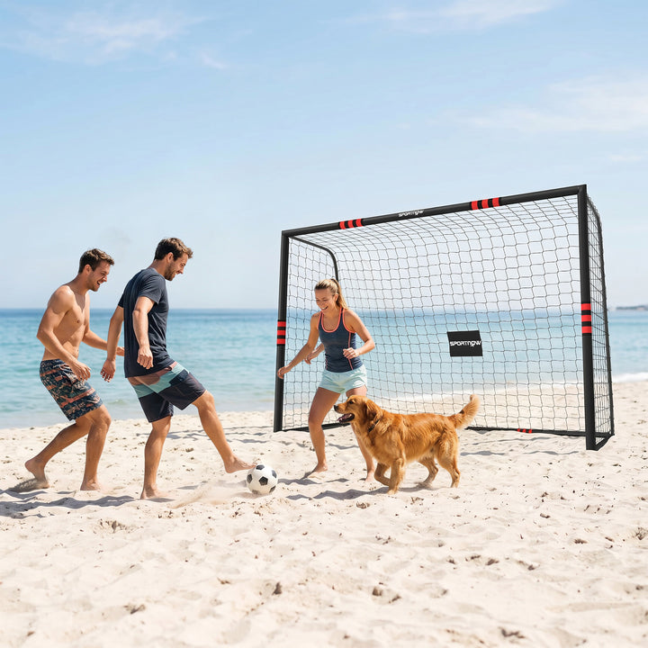Stort fodboldmål til haven, 300 x 200 cm, til teenagere og voksne