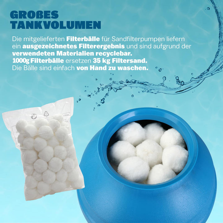 Sandfilteranlæg 9.600 L/t med forfilter