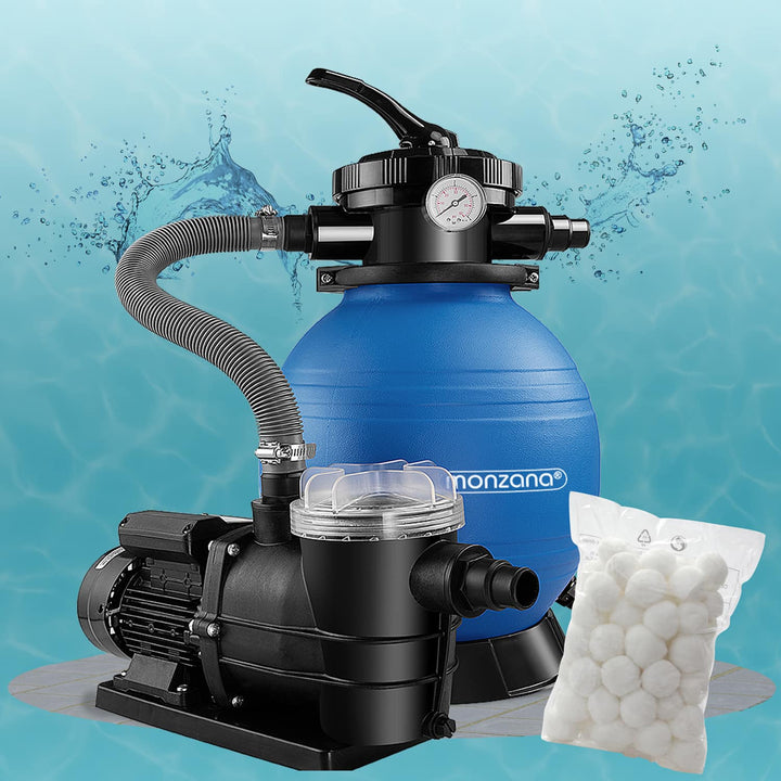 Sandfilteranlæg 9.600 L/t med forfilter