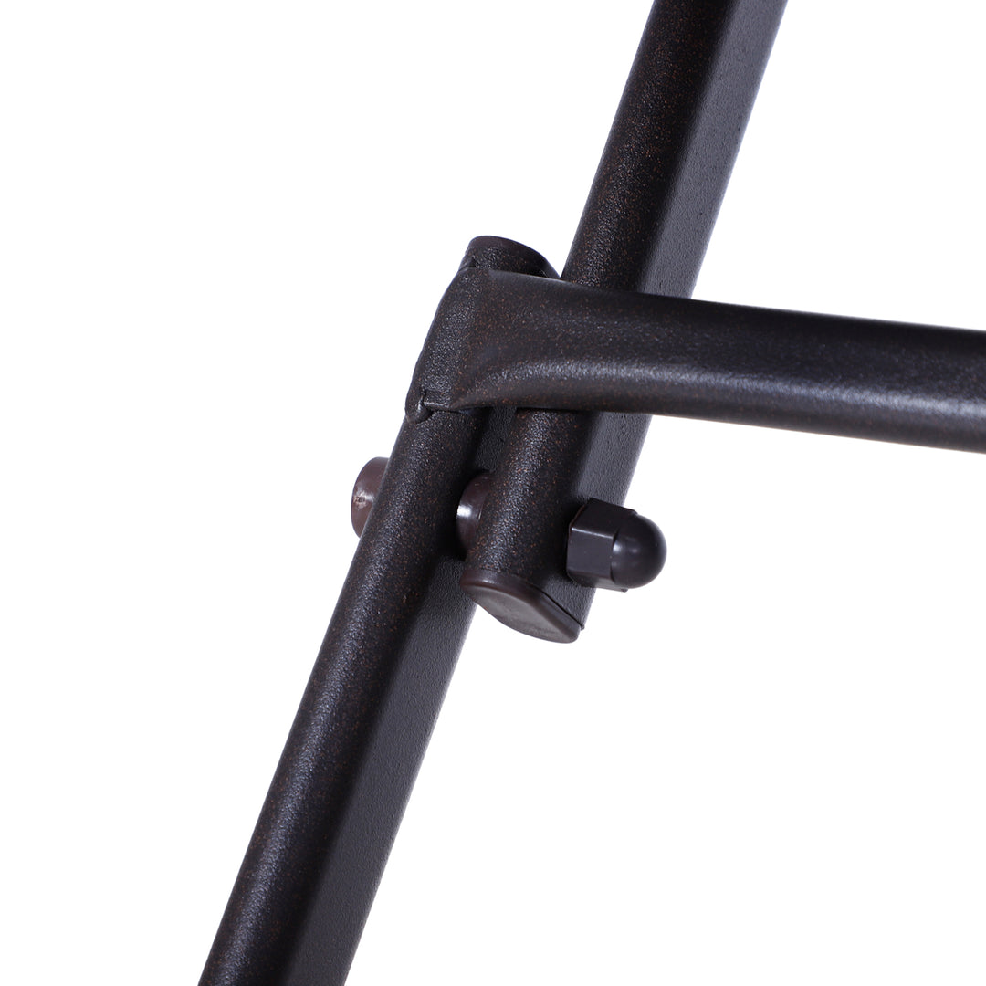 Polyrattan bistrosæt til 2 personer siddegruppe rattan havemøbelsæt brun