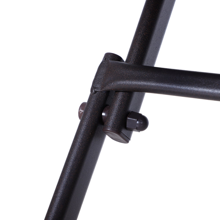 Polyrattan bistrosæt til 2 personer siddegruppe rattan havemøbelsæt brun