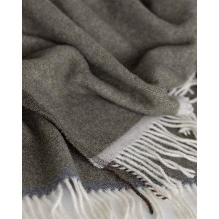 Merino/cashmere Uldtæppe Milan Verde Orlo
