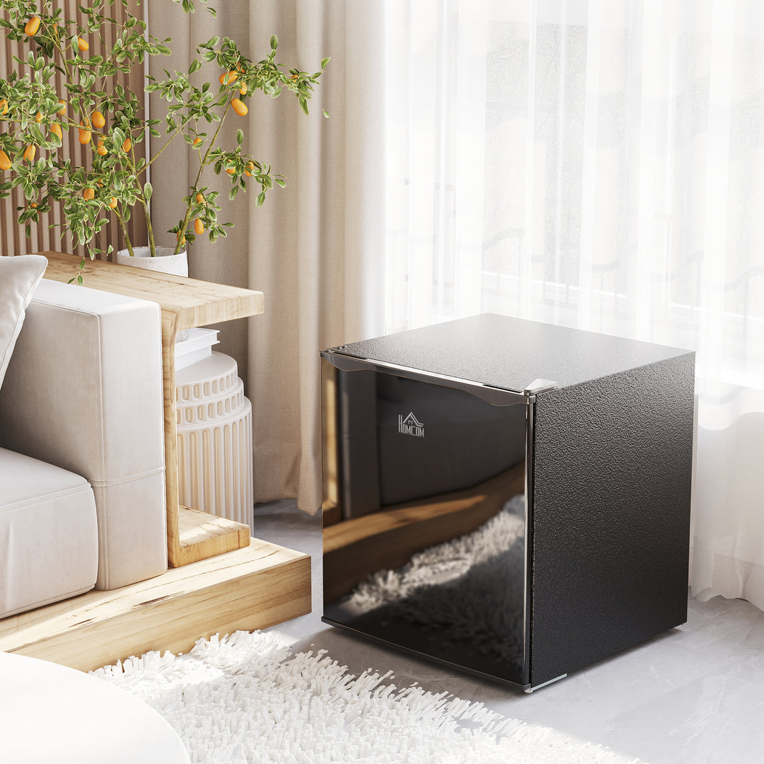 Minifryser 35 L, elektrisk, fritstående, 45 W, minifryser/minikøleskab, 41 dB, -14 til -24 ℃, 5-trins temperaturkontrol, 47 x 44,2 x 48,8 cm, sort
