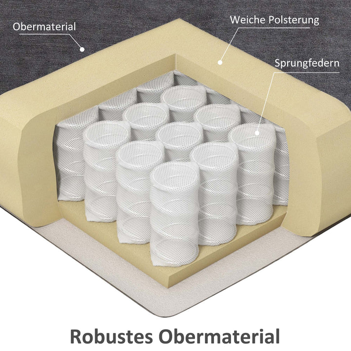 Hvilestol til seniorer med fjernbetjening, 144 cm x 91 cm x 88 cm, mørkegrå